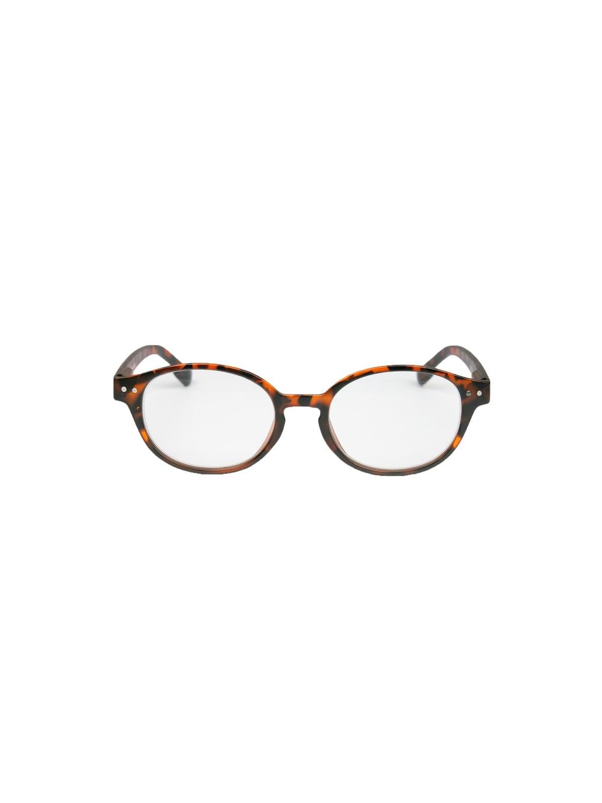 Leesbril mat Havana rond +3.00