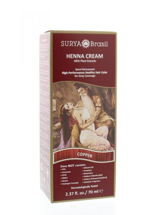 Henna haarverf creme copper