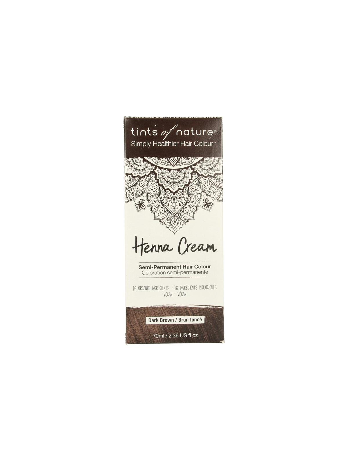 Henna cream dark brown semi permanent