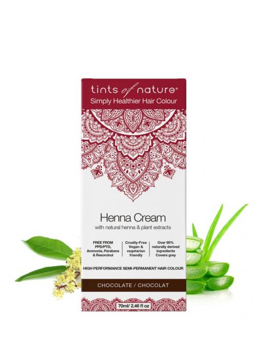 Henna cream chocolate semi permanent