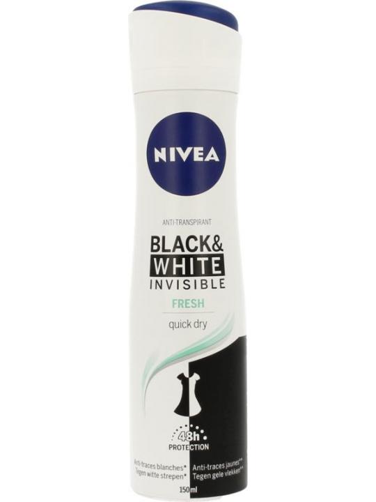Deodorant spray invisible black & white fresh