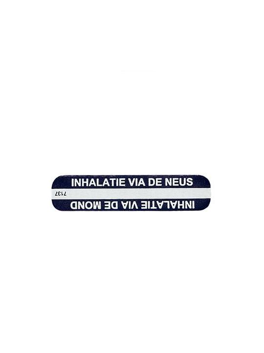 Sticker inhalatie neus/mond