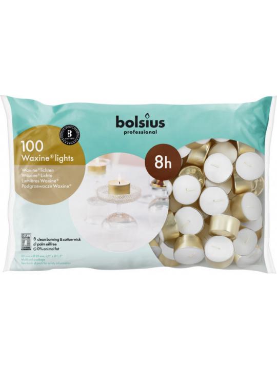 Waxinelicht 23/39 wit 8h