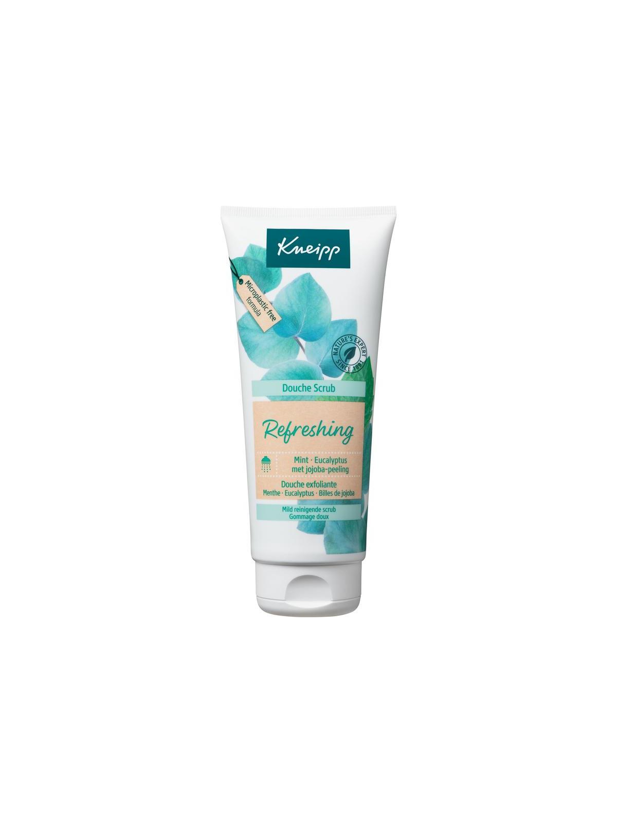 Refreshing douche scrub mint eucalyptus en jojoba