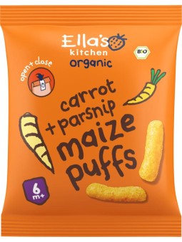 Maize puffs carrot/parsnip 6+ maanden bio