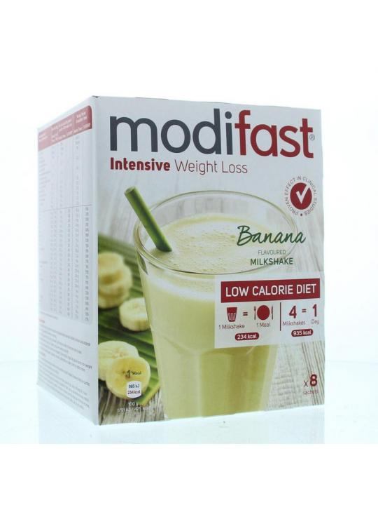 Intensive milkshake banaan 8 zakjes