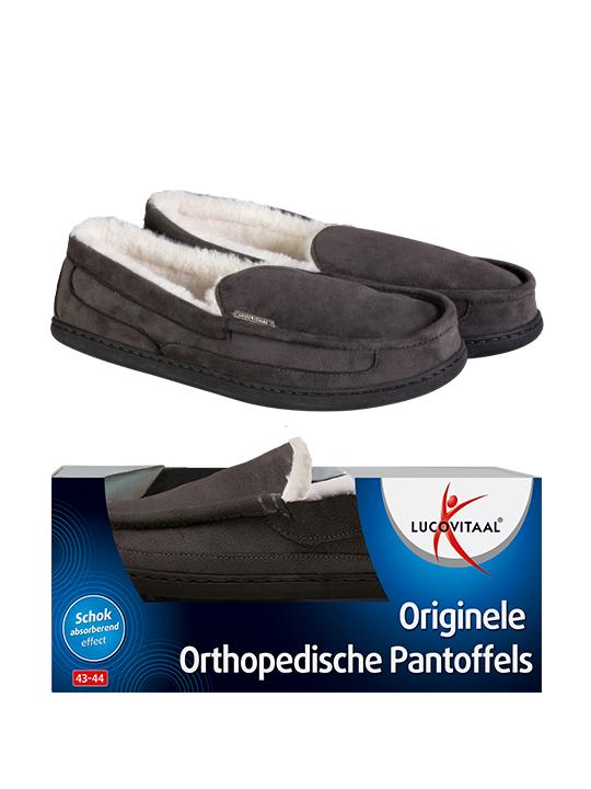 Orthopedische pantoffels antraciet maat 39-40