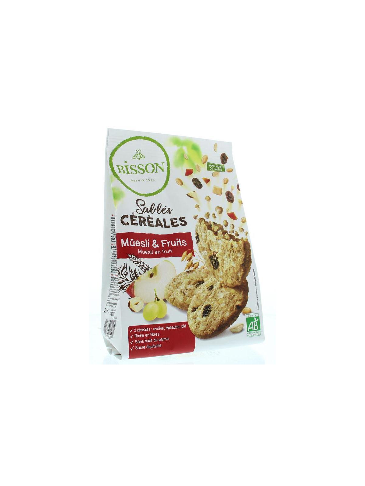 Zandkoekjes muesli & fruit bio