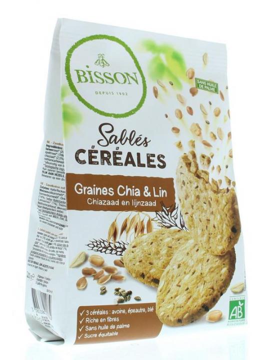 Zandkoekjes chia & lijnzaad bio