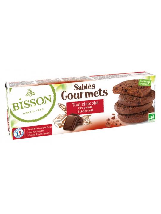 Chocolade koekjes sables gourmet bio