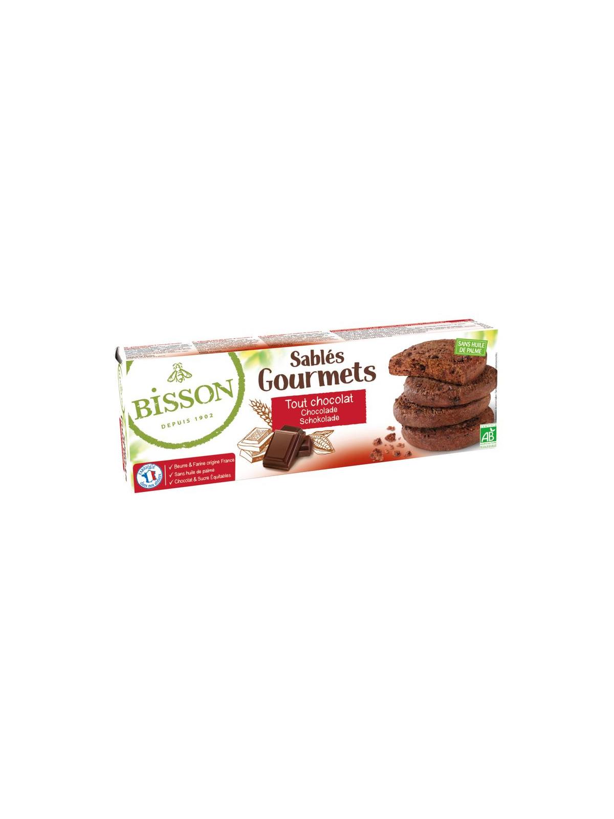 Chocolade koekjes sables gourmet bio