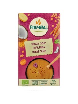 Indiase soep met rode linzen, kokos en curry bio