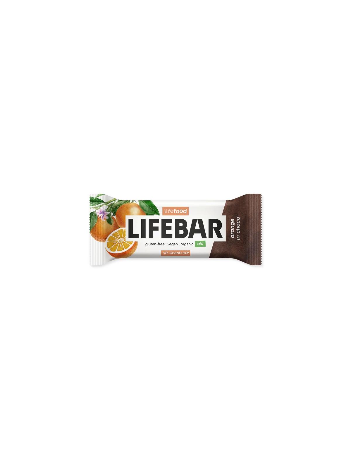 Lifebar inchoco sinaasappel bio raw