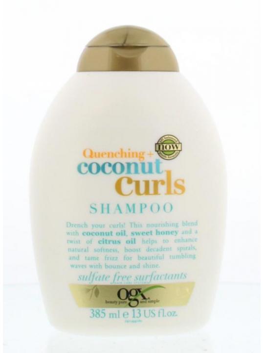 Shampoo quenching coconut curls