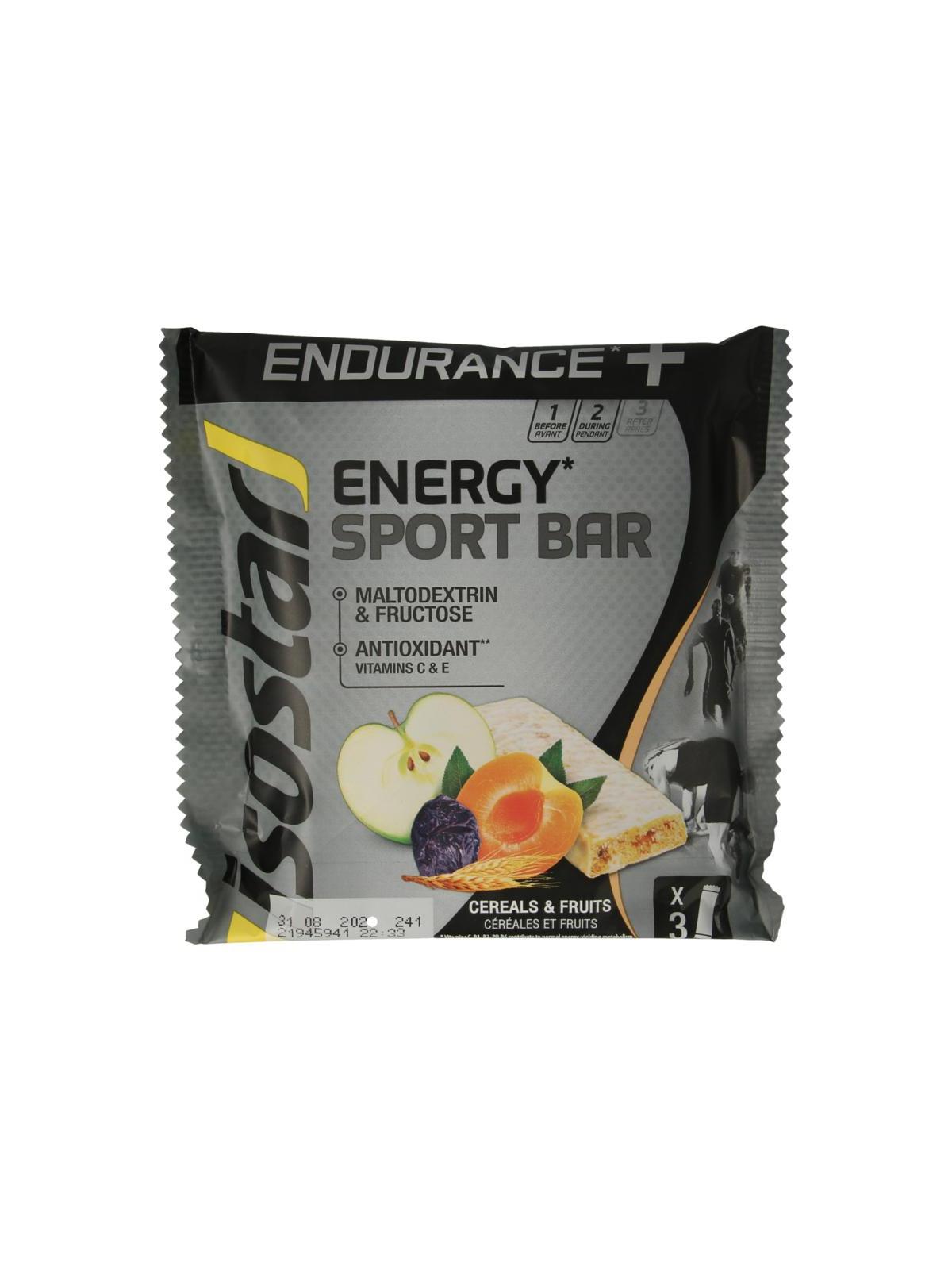 Endurance+ bar cereals & fruits 3 pack