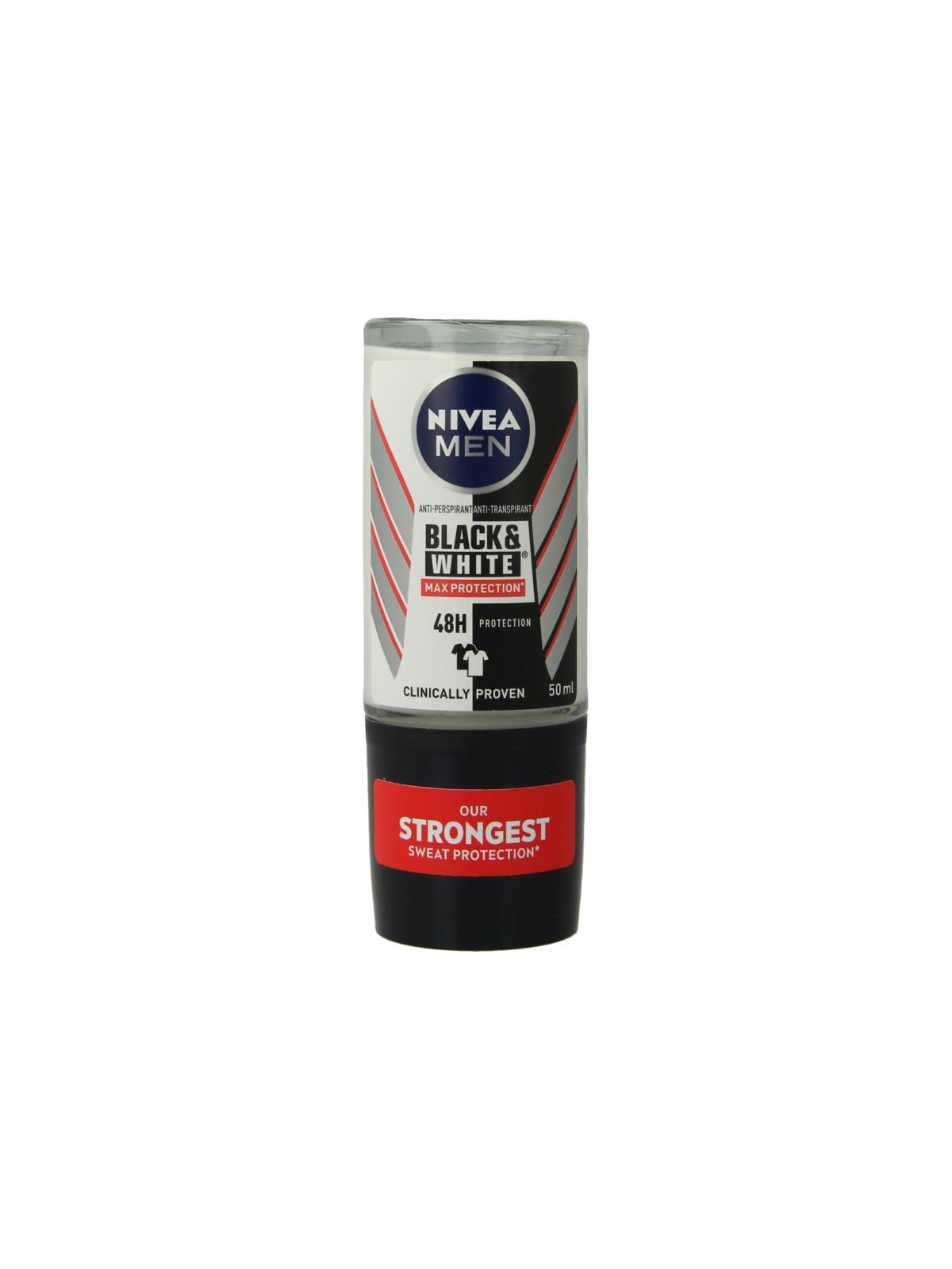 Men deodorant roller black & white max protection