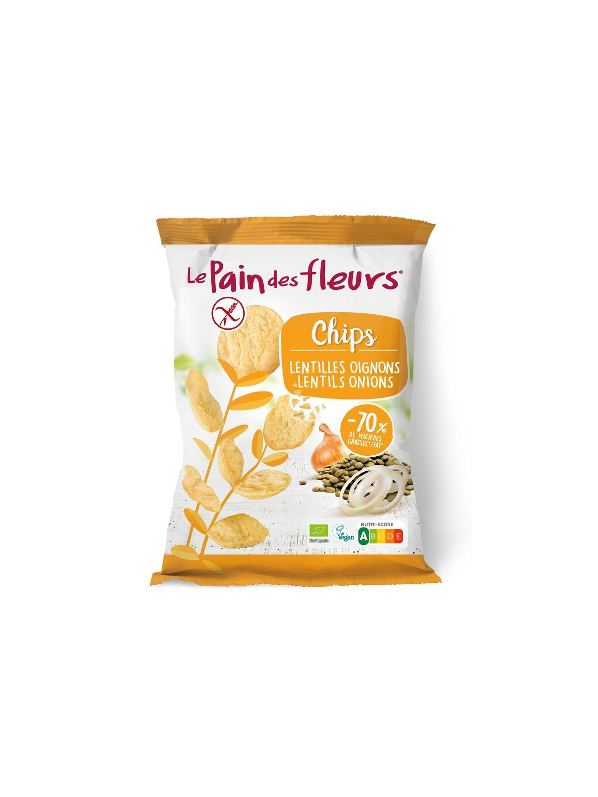 Chips met linzen en ui bio