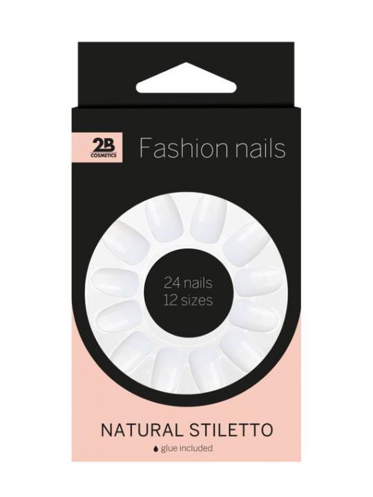 Nails natural stiletto