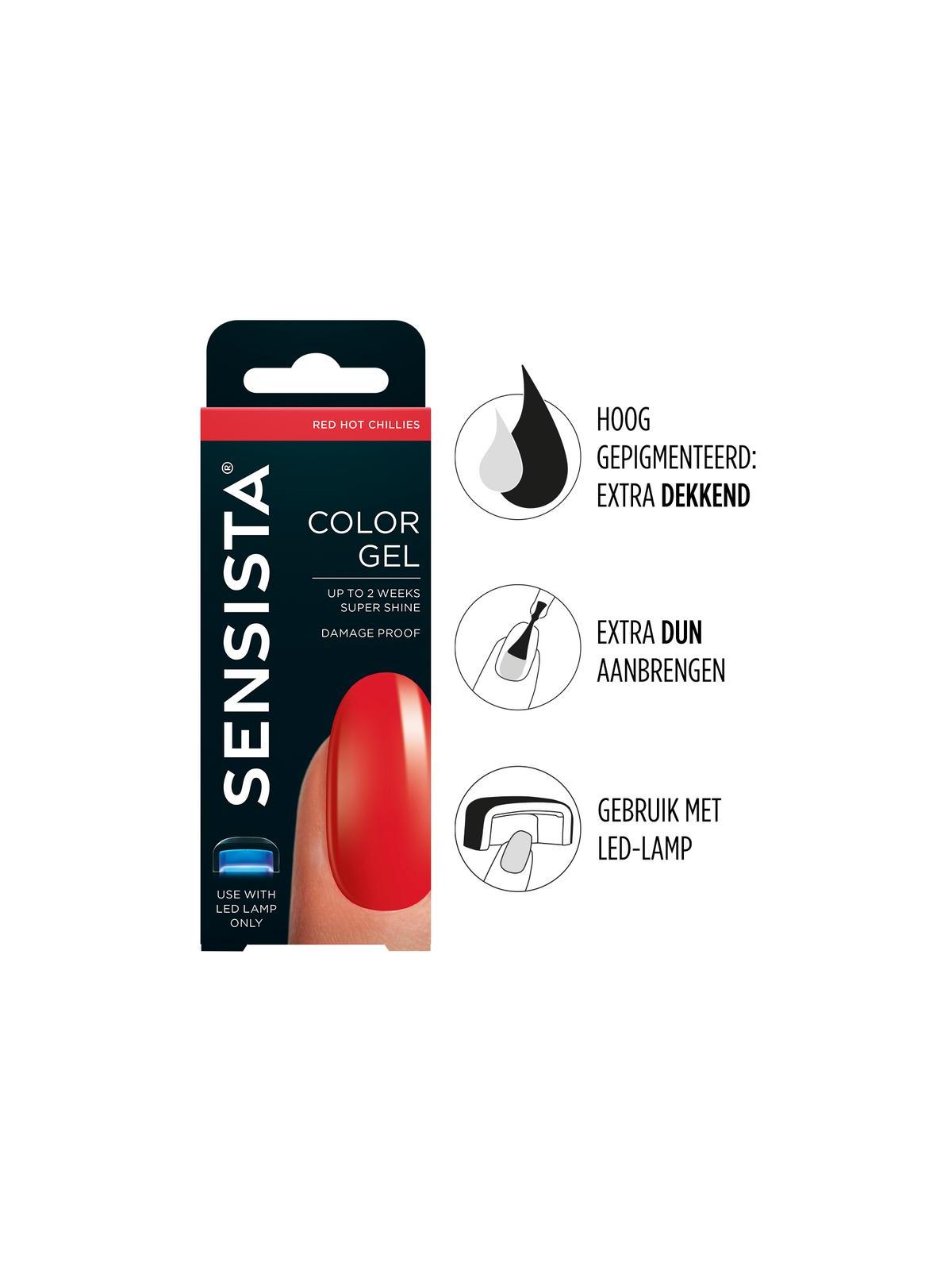 Color gel red hot chillies