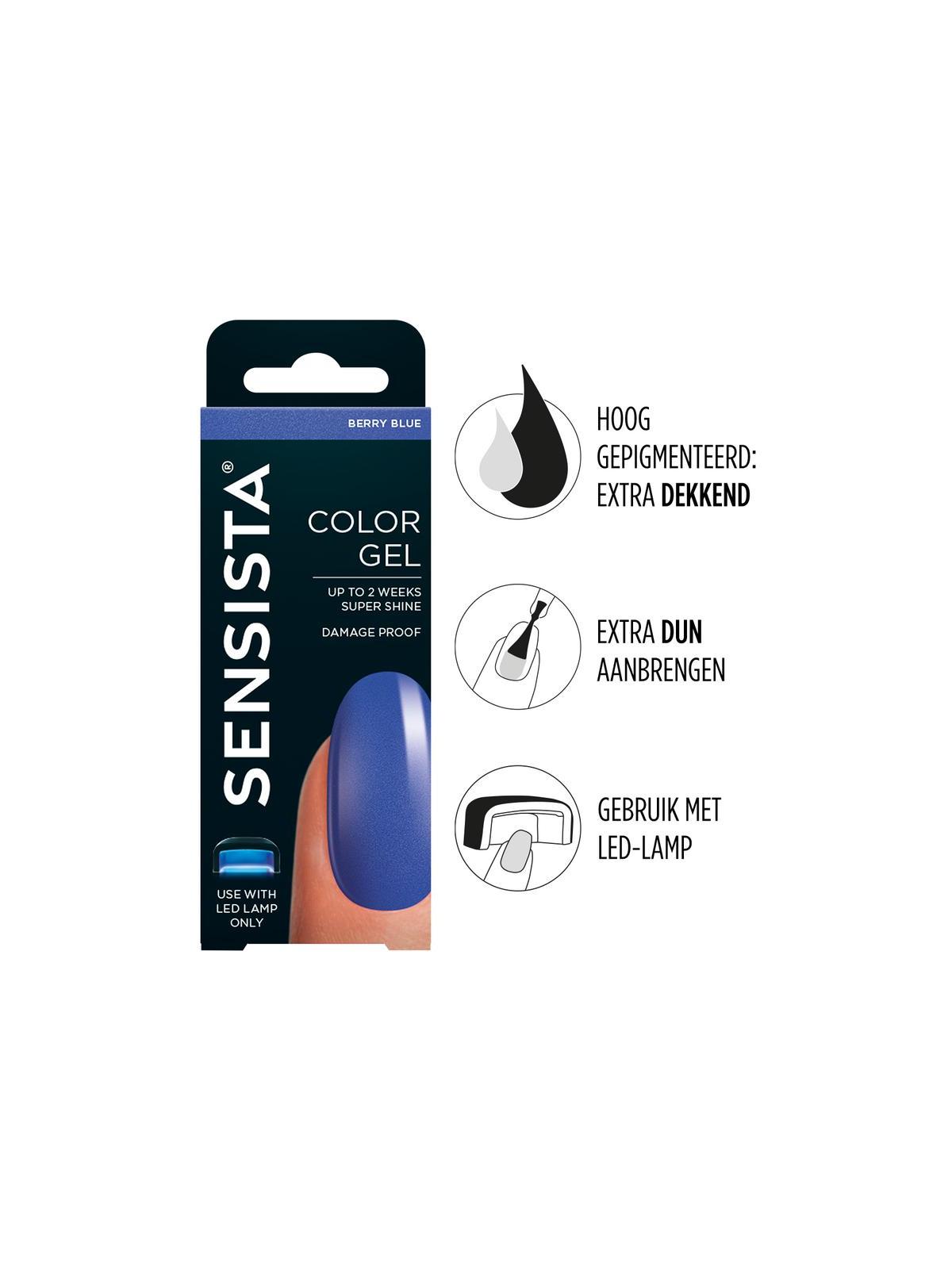 Color gel berry blue