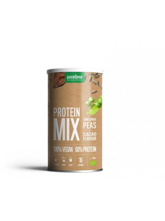 Protein mix pea sunflower cacao vegan bio