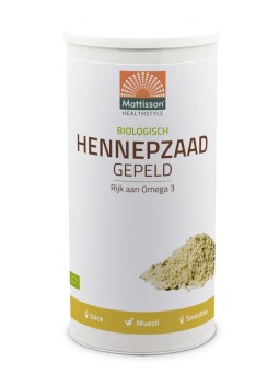 Biologisch hennepzaad gepeld