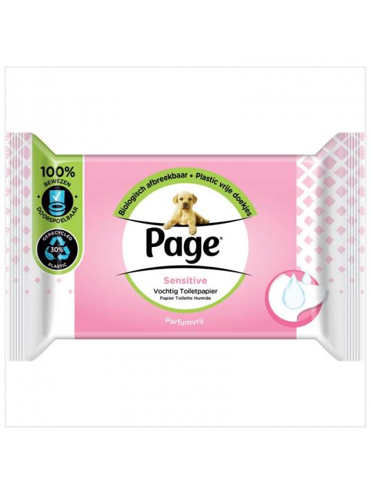 Vochtig toiletpapier sensitive navulling