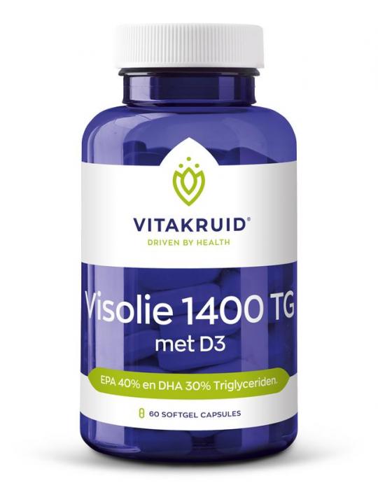 Visolie 1400 met D3 Triglyceriden EPA 40% DHA 30%