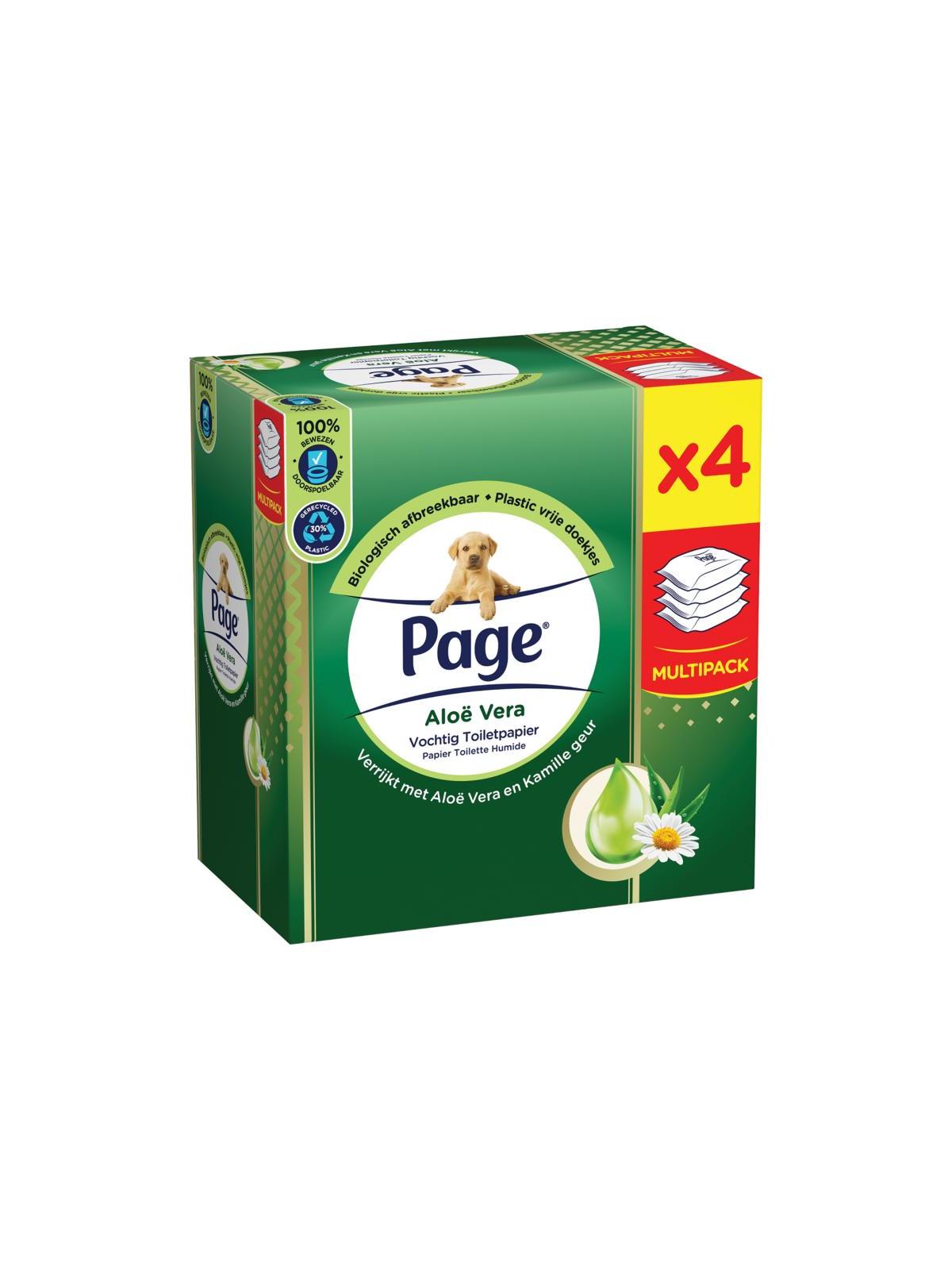 Vochtig toiletpapier aloe vera