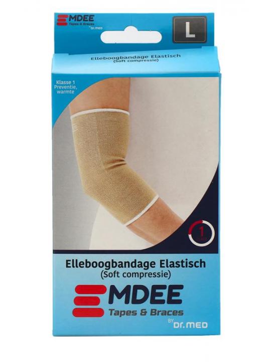 Elastic support elleboog maat L huidskleur