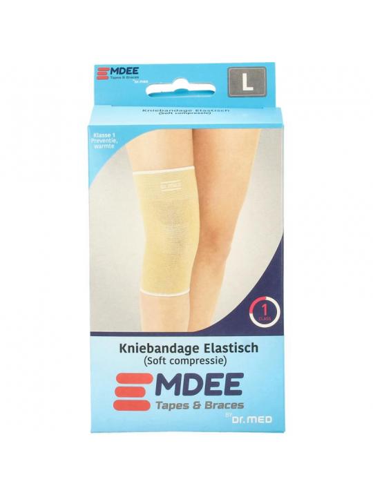 Elastic support knie maat L huidskleur