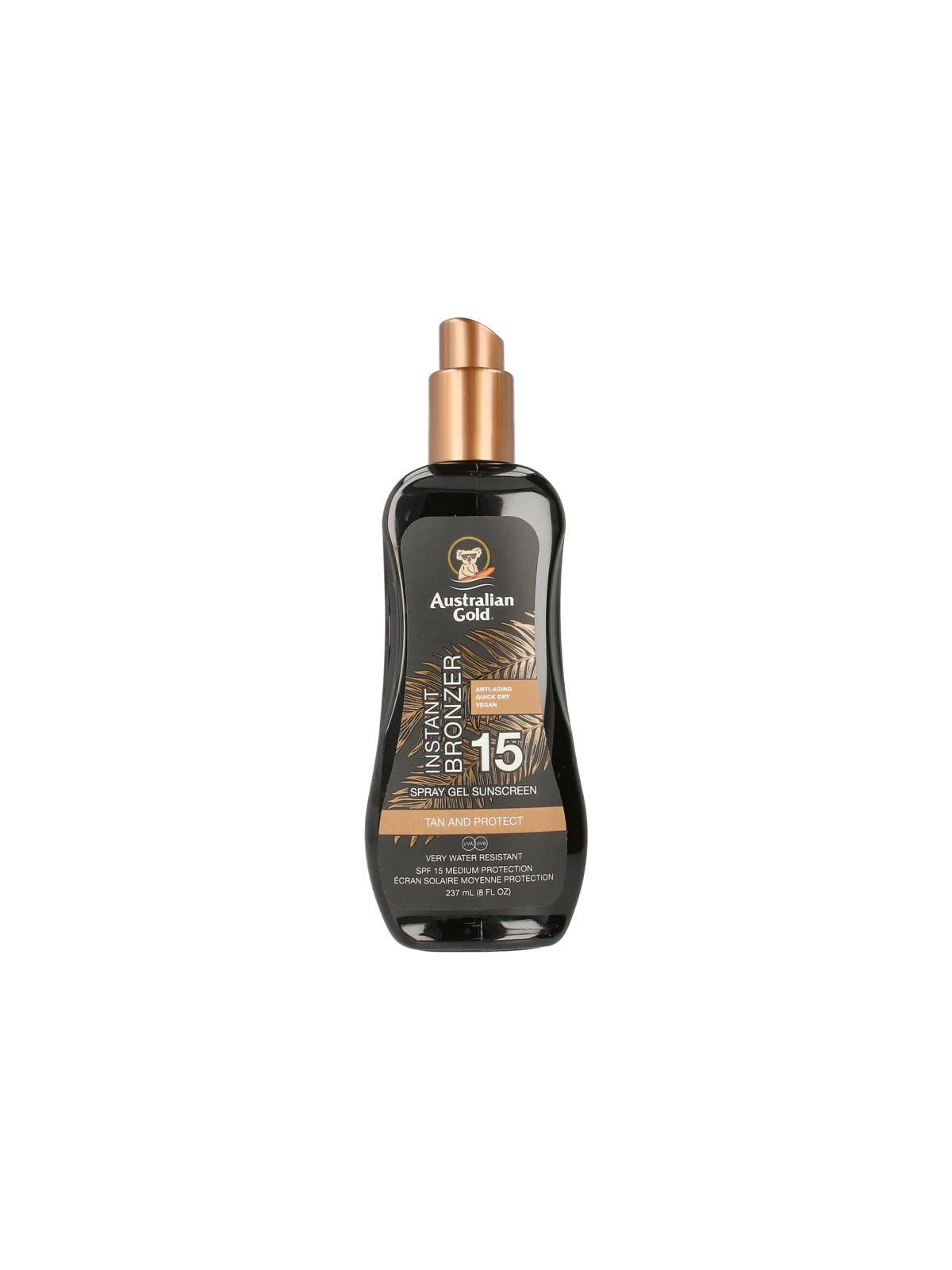 Spray gel met bronzer SPF15