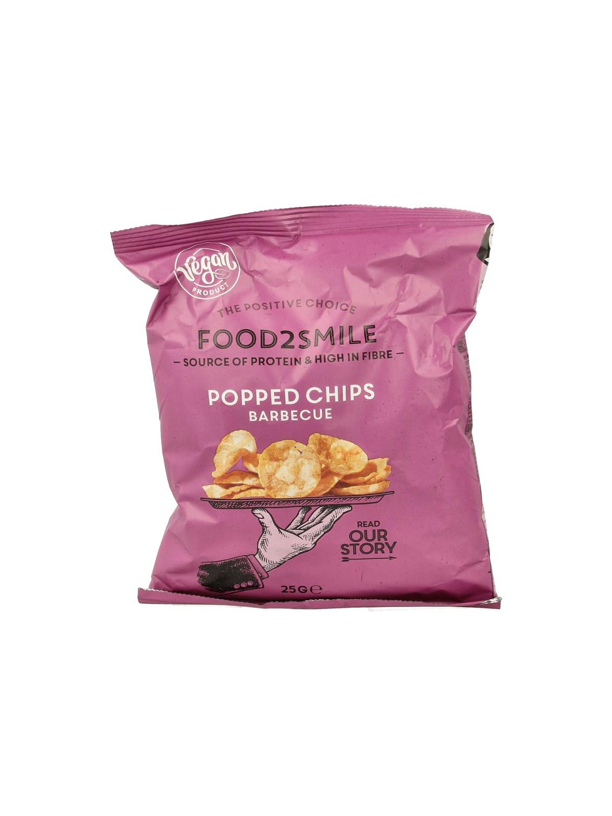 Popped chips barbeque