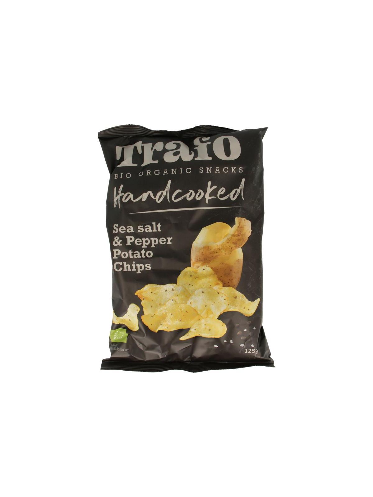 Chips handcooked zeezout & peper bio