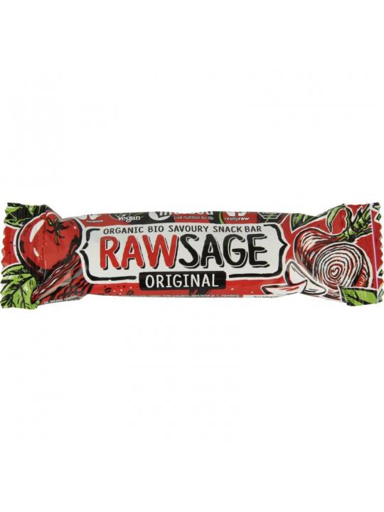 Rawsage original hartige snackreep raw bio