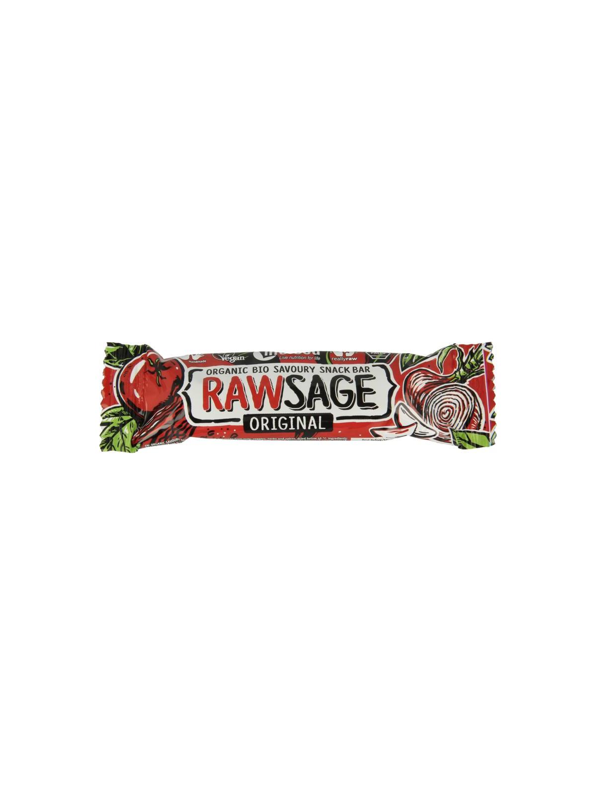 Rawsage original hartige snackreep raw bio