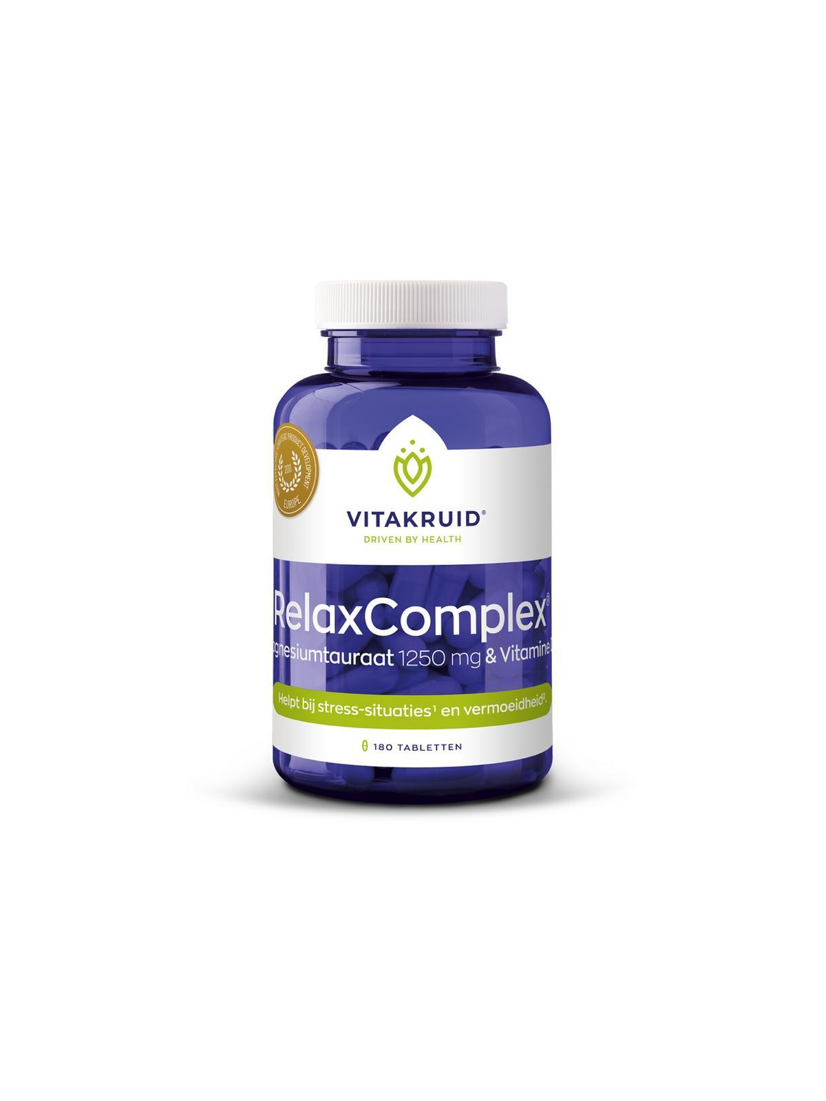 RelaxComplex 1250 mg magnesiumtauraat & D3