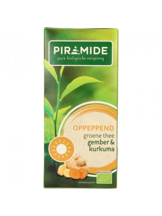 Oppeppend groene thee gember & curcuma bio