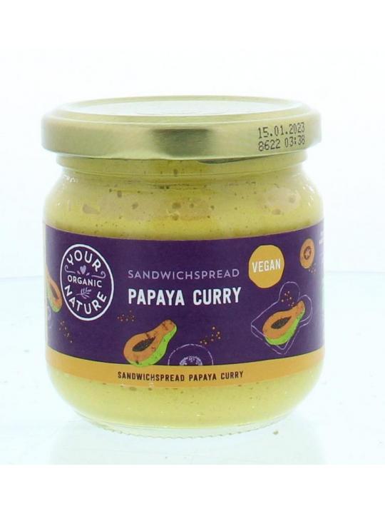 Sandwichspread papaya-curry bio