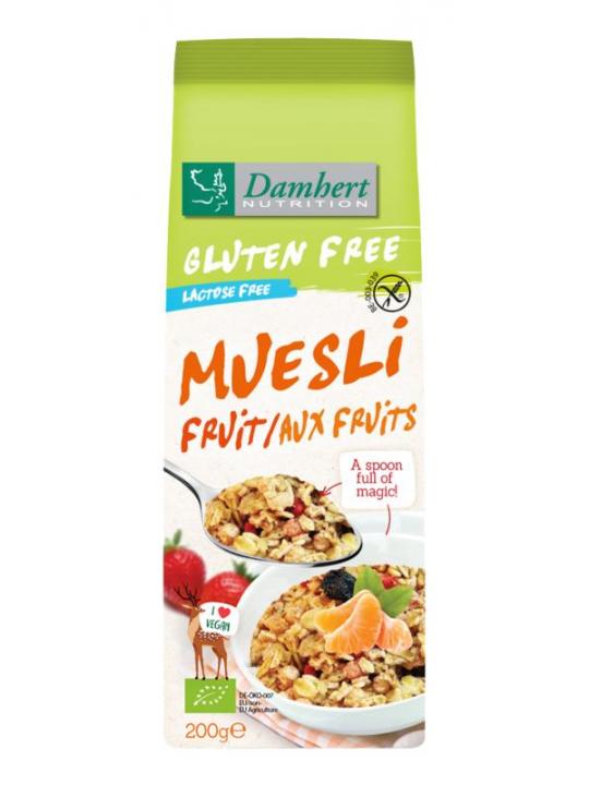 Muesli fruit noten glutenvrij bio