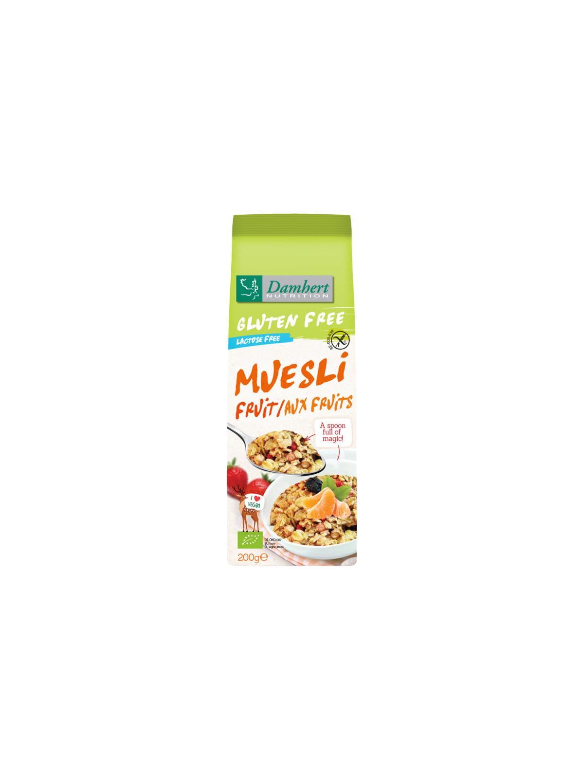 Muesli fruit noten glutenvrij bio