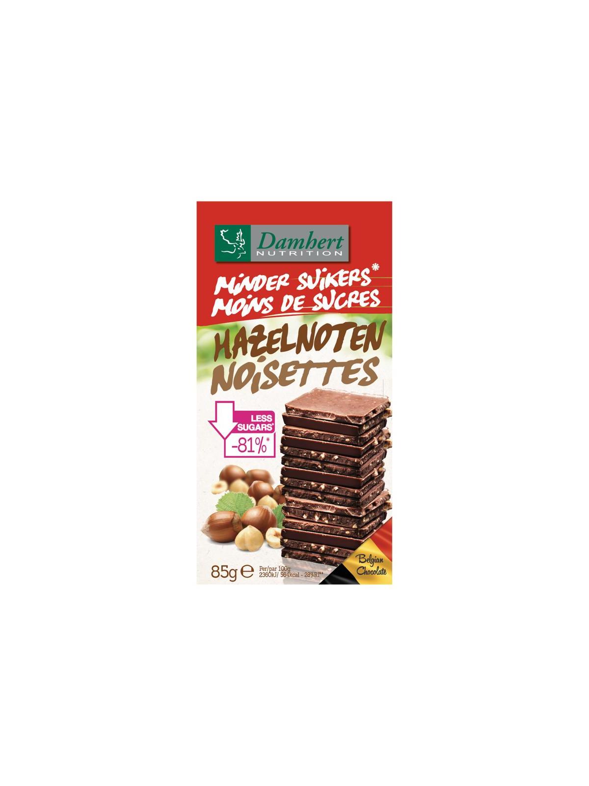 Chocoladetablet noten minder suikers