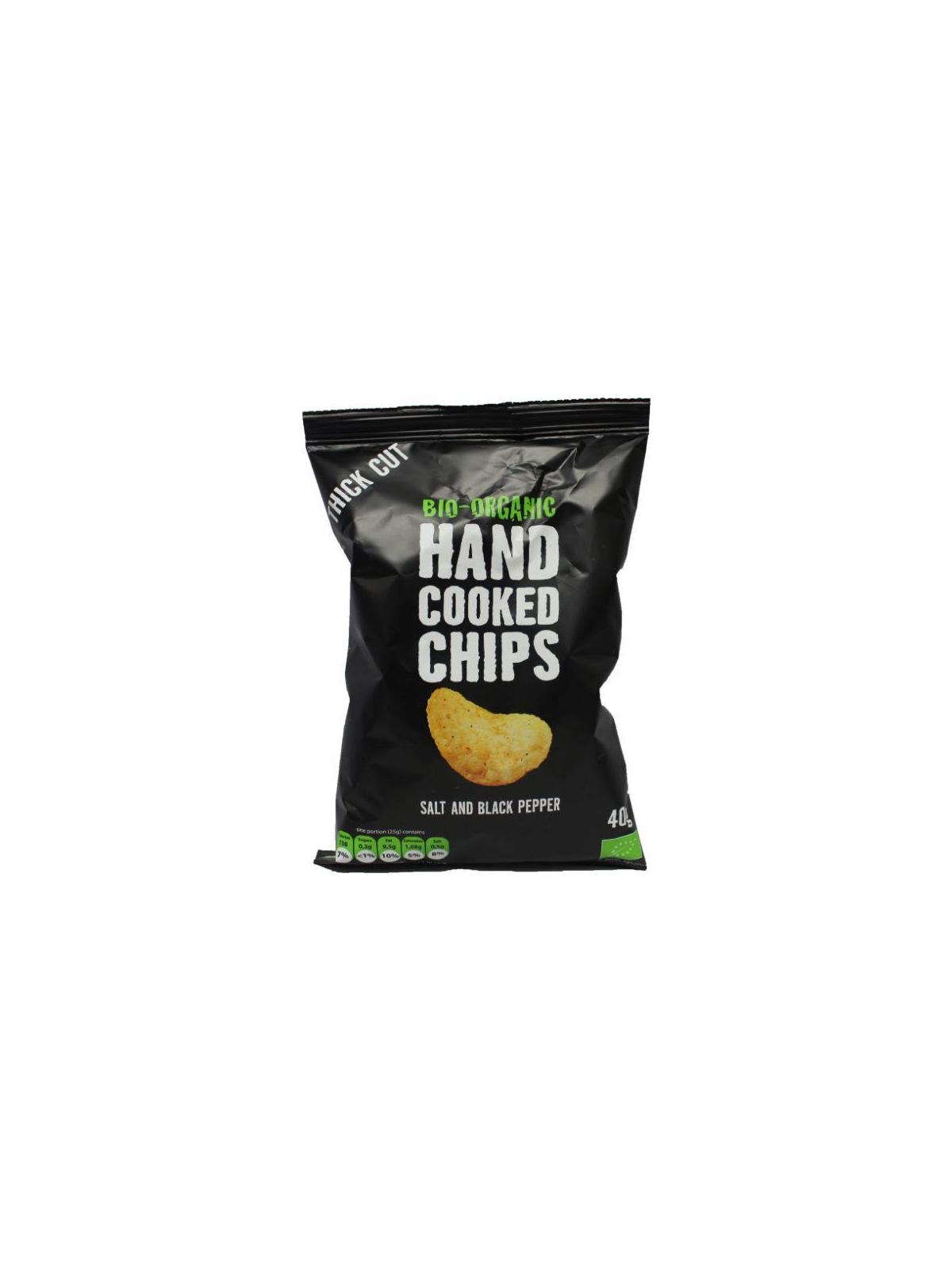 Chips handcooked zout en peper bio