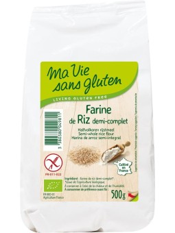Rijstmeel halfvolkoren glutenvrij bio