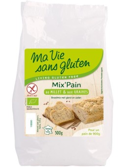 Broodmeel met gierst en zaden glutenvrij bio