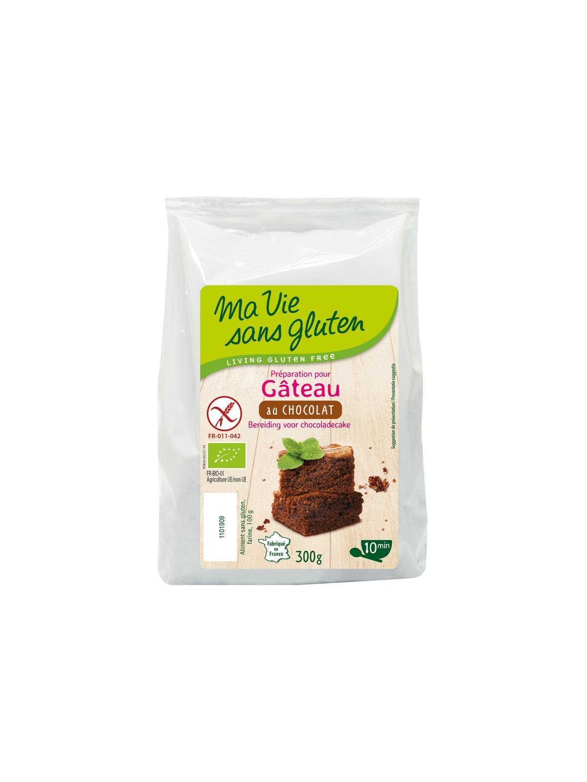 Chocolade cakemix glutenvrij bio