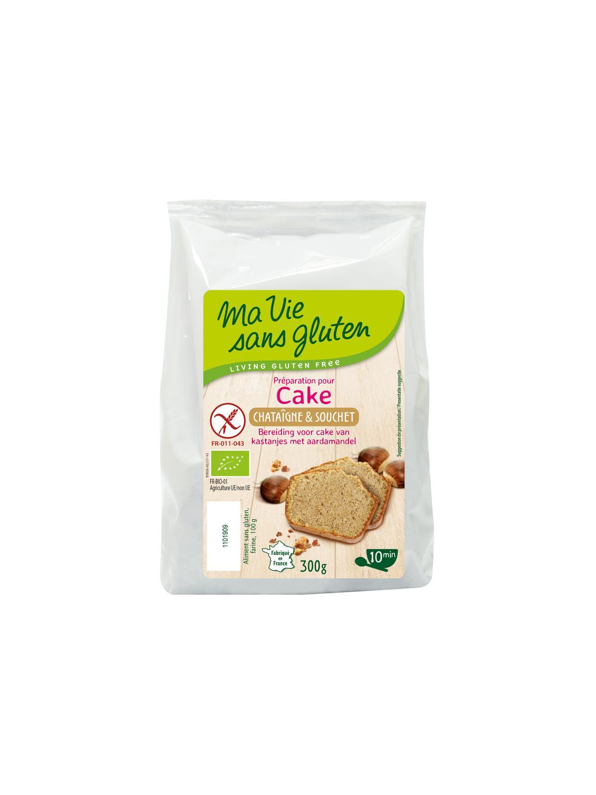 Amandel kastanje cakemix glutenvrij bio