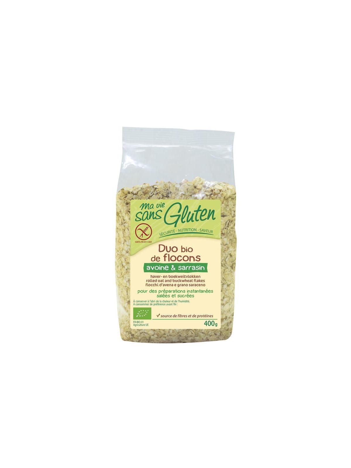 Haver en boekweit vlokken glutenvrij bio