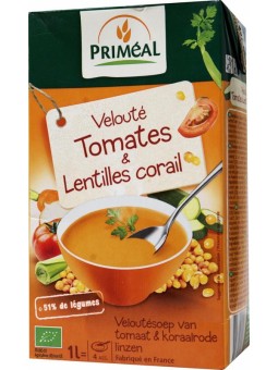 Veloute gebonden soep tomaat linzen bio