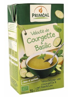 Veloute gebonden soep courgette basilicum bio